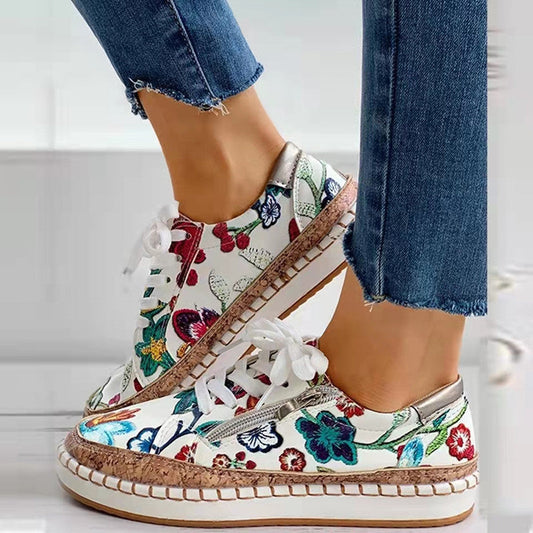 Ethnic Style Printed Flats Decor