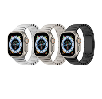 Compatible avec le bracelet en acier inoxydable Smartwatch 8, boucle à nœud, bracelet de montre en métal IWatch