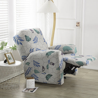 Housse de fauteuil inclinable tout compris en tissu imprimé extensible, 1 place