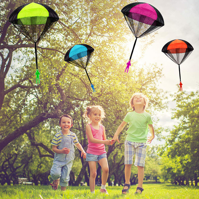 Children's Hand-Powered Parachute Toy – Outdoor Flying Fun for Kids
