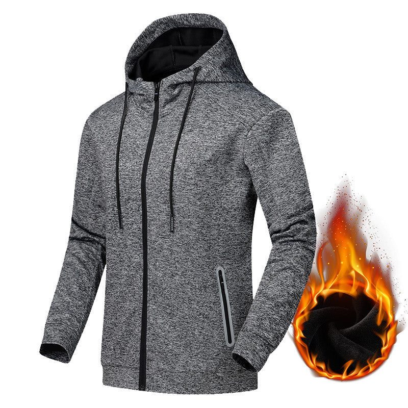 Veste décontractée en velours pour homme Grande taille Course Fitness
