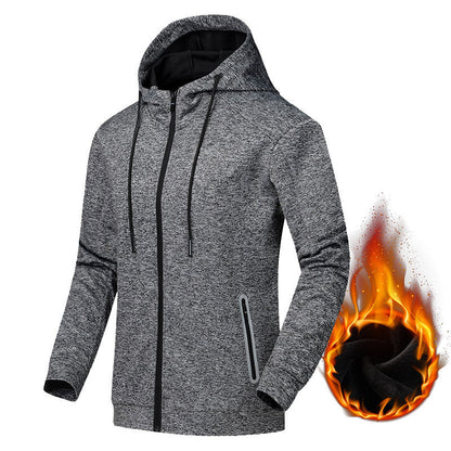 Veste décontractée en velours pour homme Grande taille Course Fitness