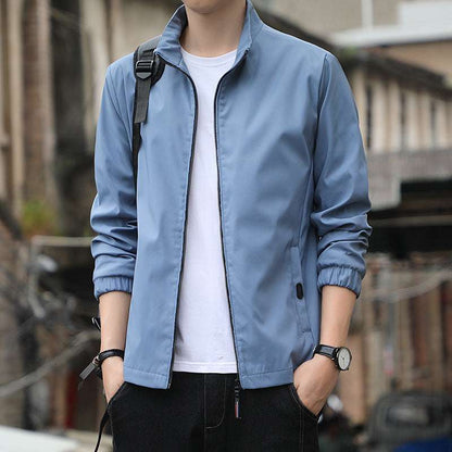 Loose Lapel Casual Zip Jacket