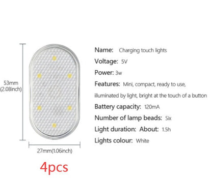 Touch Sensor Lamp Free Of Wiring, Free To Stick On-board Atmosphere Lighting