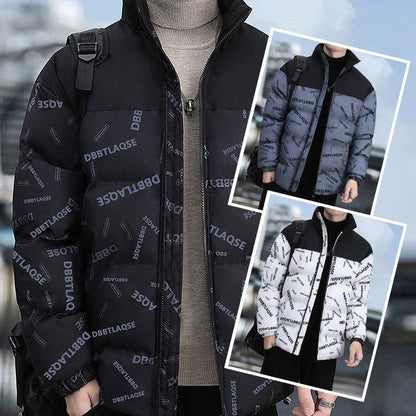Manteau d'hiver rembourré en coton imprimé