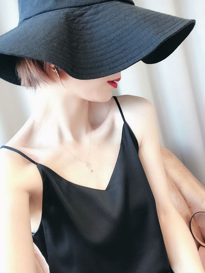 Silk V-Neck Sleeveless Women’s Tank Top – 7 Colors | S–2XL