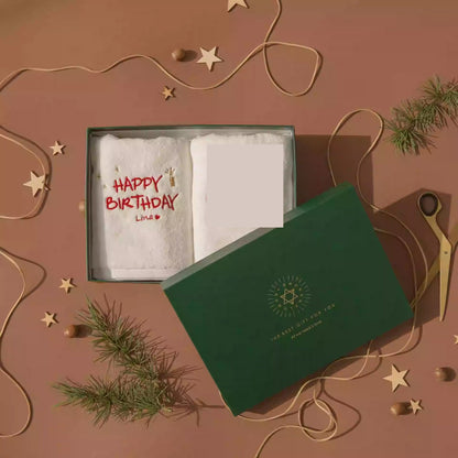 Bordado Creativo Regalo Toalla Personalizada Algodón Nombre Cumpleaños DIY