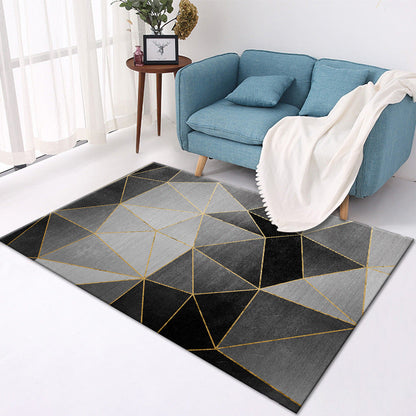 Crystal Velvet Printed Carpet Living Room