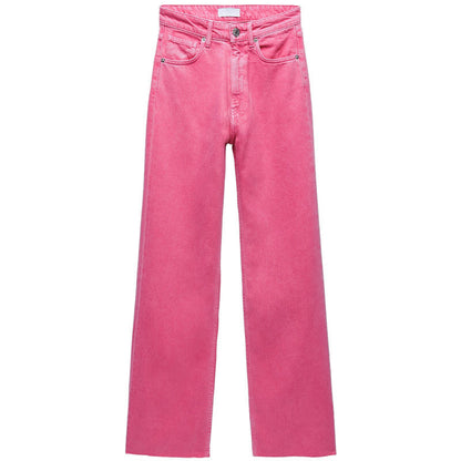 Women's High-waist All-match Straight-leg Mopping Jeans