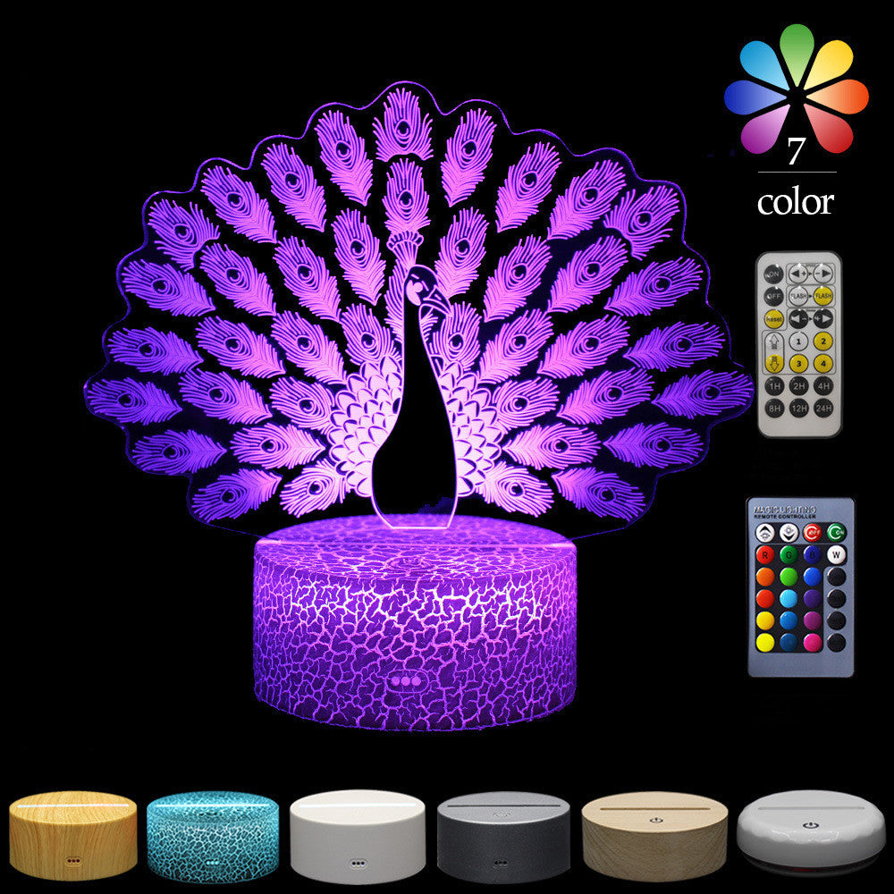 Veilleuse de table tactile LED 3D – Cadeau