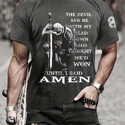 3D Printed T-shirt Men's Summer Casual Breathable Short Sleeve Top