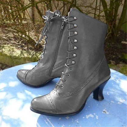 Retro Rivet Boots Women Shoes