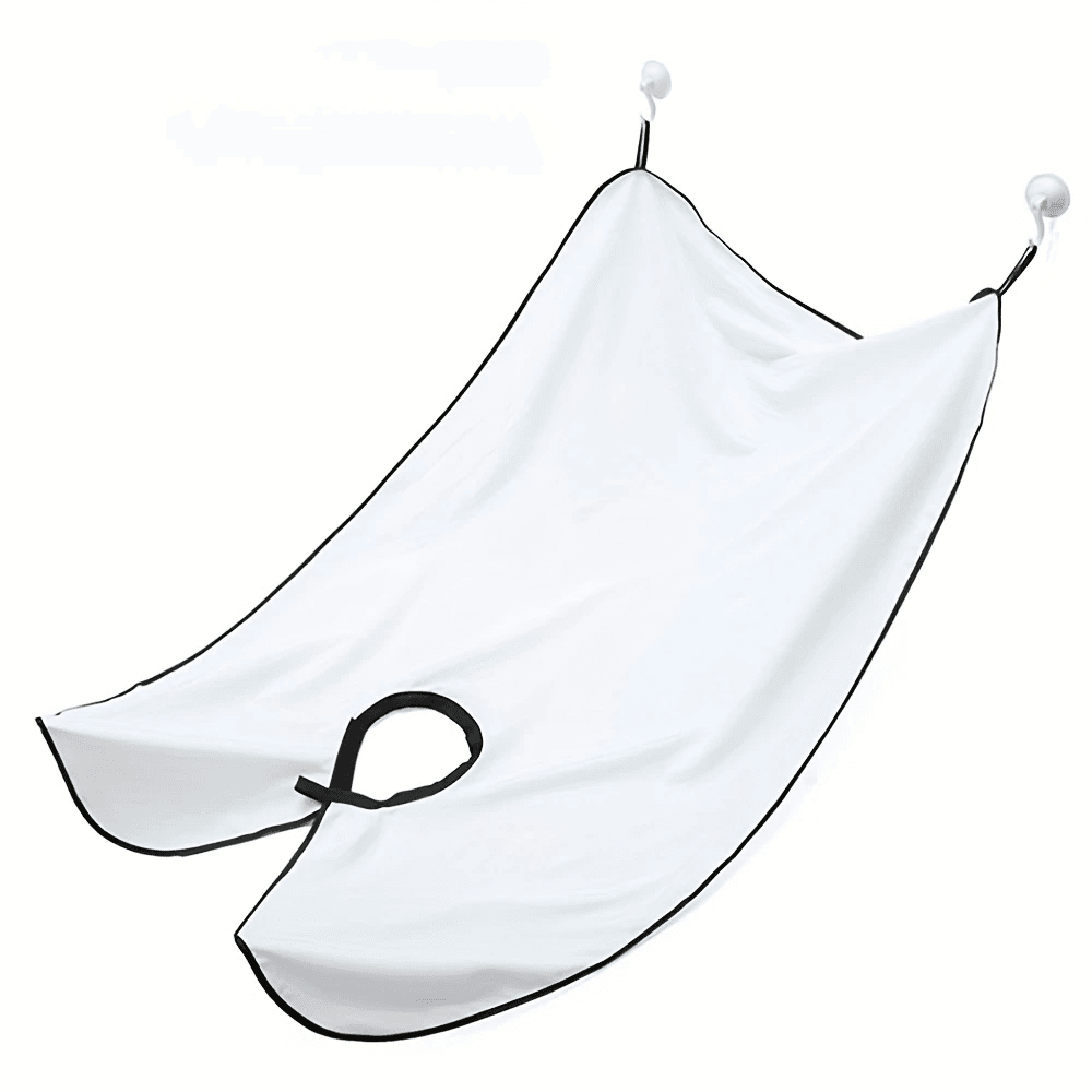 Men's Beard Shaving Apron – Hair Catcher Bib & Shaving Organizer, Easy Bathroom Cleanup, Grooming Gift for Him