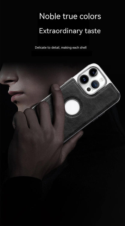 All-Inclusive Faux Leather Kickstand iPhone Case – Drop-Resistant Bracket Shell | iPhone 11–14