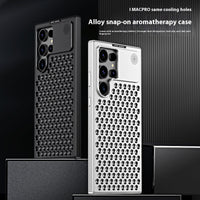 Spring Fastener Magnetic Suction Aluminum Alloy Heat Dissipation S24ultra Phone Case