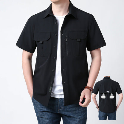 Outdoor All-matching Short Sleeve Quick-drying Breathable Shirt