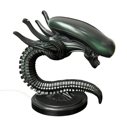Lampe de bureau USB tête d'extraterrestre – Veilleuse de science-fiction en résine pour chambre, bureau et décoration d'Halloween