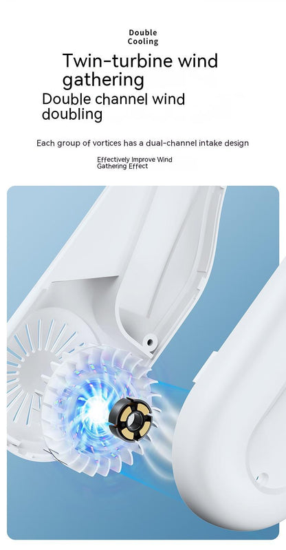 Ventilador pequeño recargable portátil con soporte para refrigeración