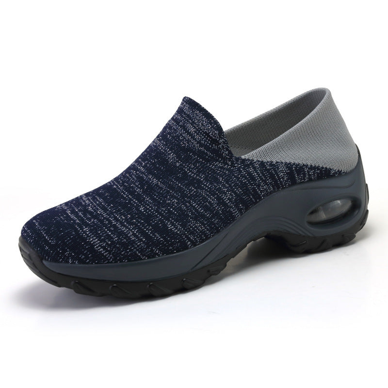 Middle-aged And Elderly Sports Shoes, Lightweight Non-slip Walking Shoes, Thick-soled Rocking Shoes