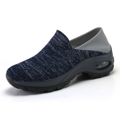 Middle-aged And Elderly Sports Shoes, Lightweight Non-slip Walking Shoes, Thick-soled Rocking Shoes