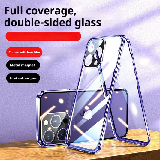 Double-Sided Glass Magnetic iPhone 16 Case – Ultra-Thin Drop Protection | Privacy & Standard