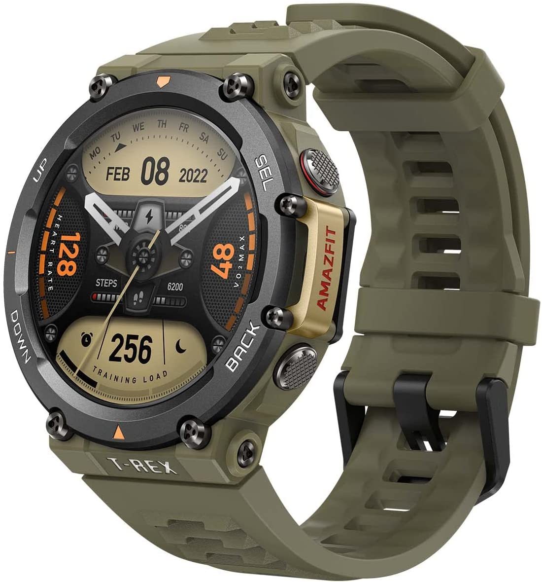 Montre intelligente Amazfit T Rex 2, importation d'itinéraire bi-bande T Rex 2, 150 modes sportifs intégrés