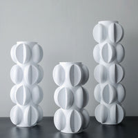 Special-shaped Ceramic Vase Three-piece Modern Minimalist Home Soft Decoration