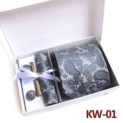 Caja de regalo de corbatas para hombre, 6 piezas, traje de negocios