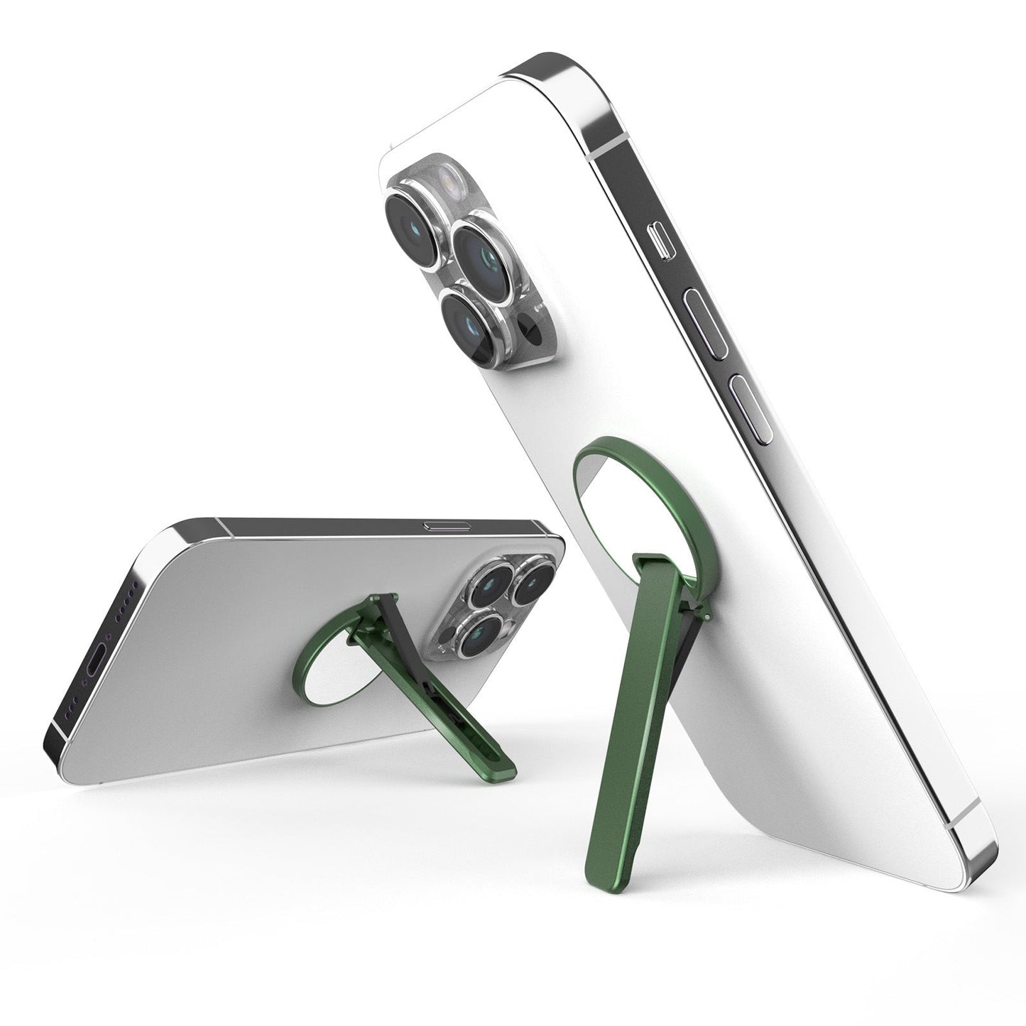 Aluminum Alloy Mobile Phone Bracket Horizontal And Vertical Available Rotating Decompression Back Paste Lollipop Small Mirror