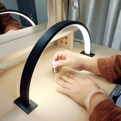 LED Desk Lamp Dimmable Eye Care USB Modern Crescent Table Light