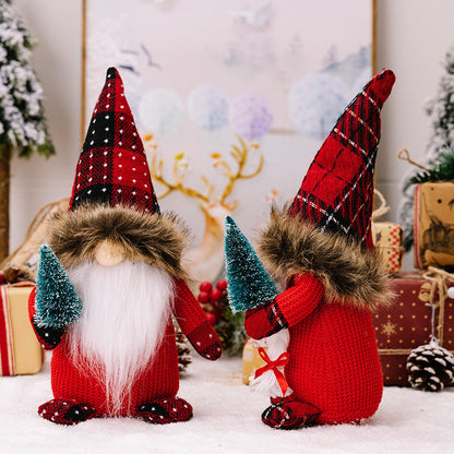 Adornos de muñeca sin rostro rojos de moda