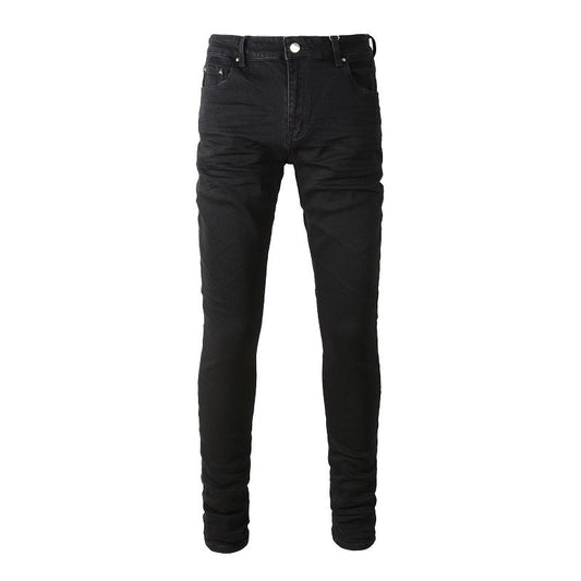 Jean slim noir extensible