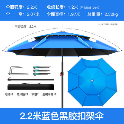 All-Weather Angler's Umbrella – Heavy Duty Fishing & Outdoor Shelter