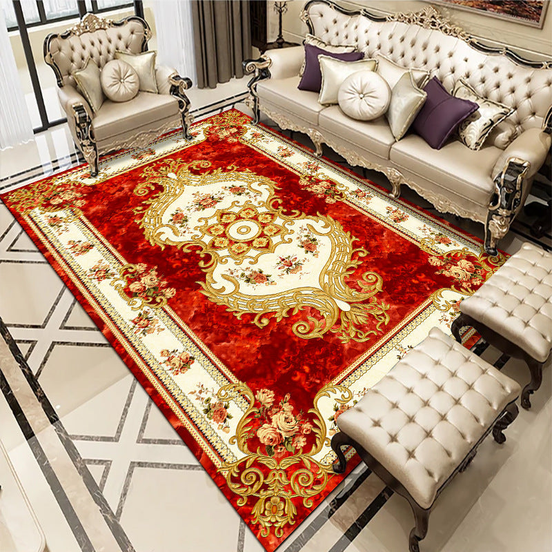 Tapis de canapé de table basse de salon de chambre à coucher de style européen
