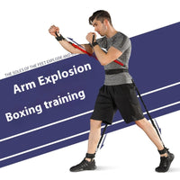 Boxing MMA Taekwondo Elastic String Basketball Bounce Strength Leg Training Explosive Power Resistance Band Fitness Equipment