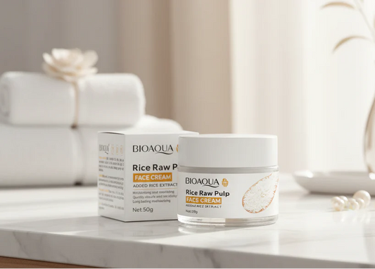 BIOAOUA Coffret Soin Hydratant à l'Essence de Riz (6 Pièces)