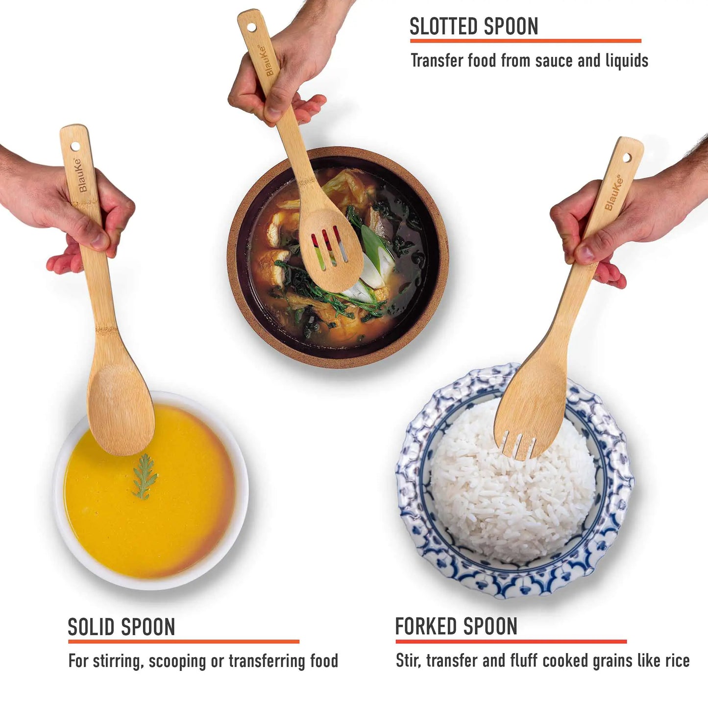 7-Pack Bamboo Kitchen Utensils Set