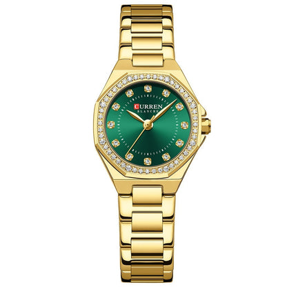 Small Dial Waterproof Rhinestone Watch