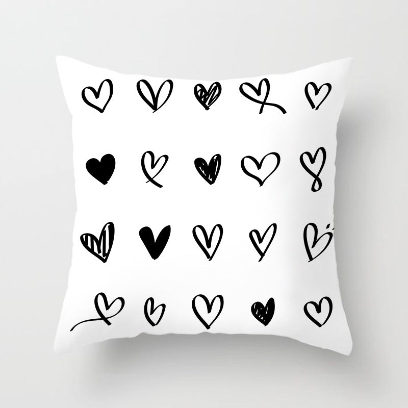 Housse de coussin de canapé abstraite géométrique moderne pour articles ménagers automobiles