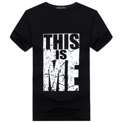 Men's  Plus Size Youth Half-Sleeved T-Shirt