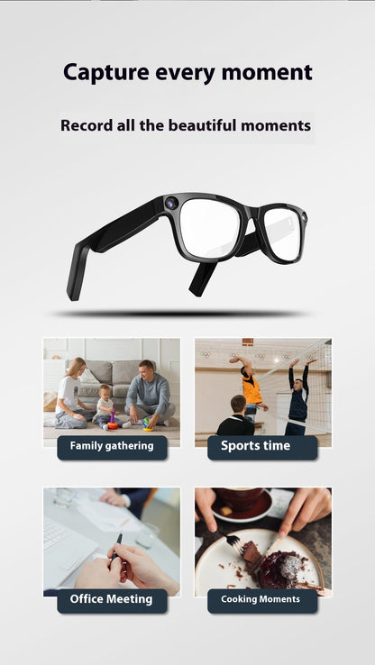 AI Camera Smart Glasses – HD Video, Voice Calls, Translation & Object Recognition | Smart Wearable Tech