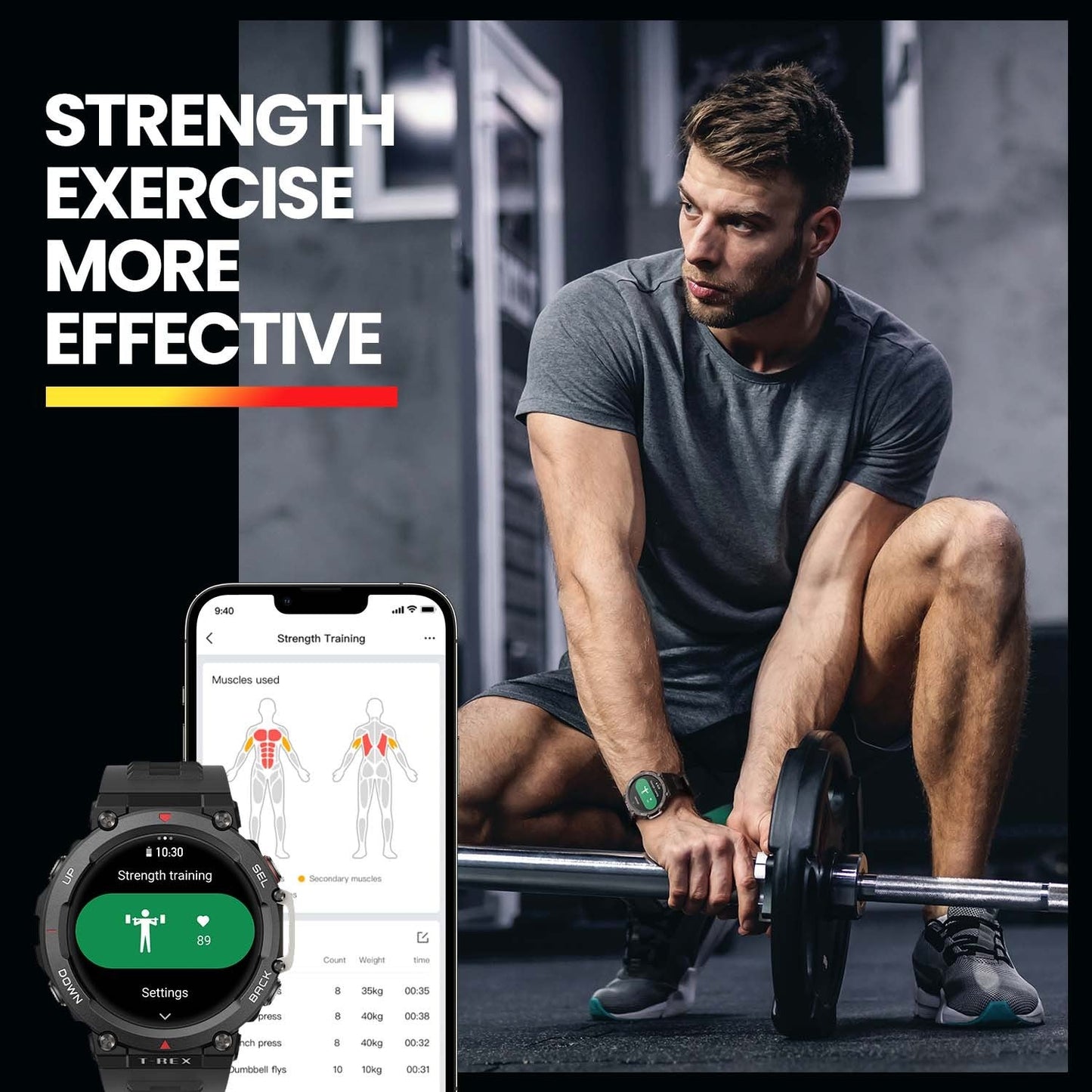 Montre intelligente Amazfit T Rex 2, importation d'itinéraire bi-bande T Rex 2, 150 modes sportifs intégrés