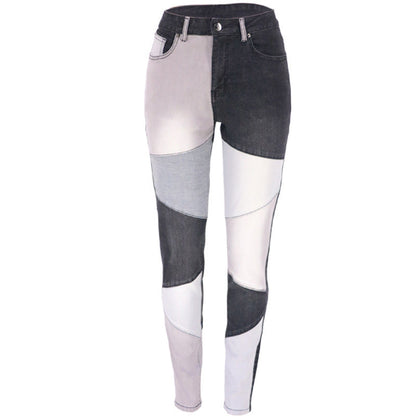 New Two-color Patchwork Casual Pants