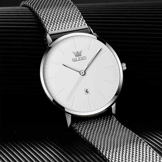 Men's Ultra-Thin Steel Dress Watch
