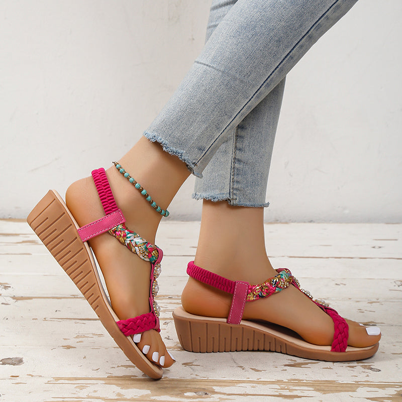 Bohemian Braided Sandals Summer Shoes