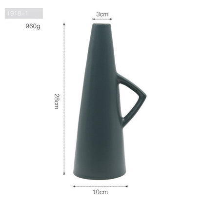 Morandi Color Nordic Style Creative Ceramic Dry Flower Vase Living Room Flower