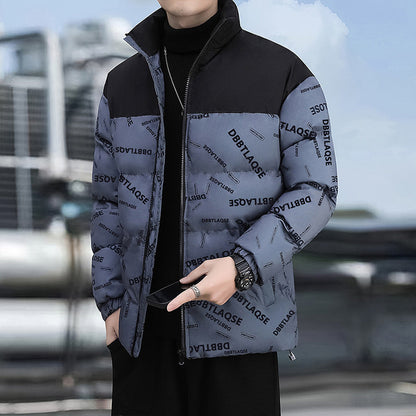 Manteau d'hiver rembourré en coton imprimé