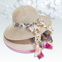 Faux Raffia Women's Sun HatSunscreen