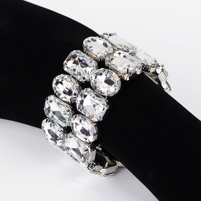 Classic Personality All-match Fashion Bracelet Luxury Big Rhinestone