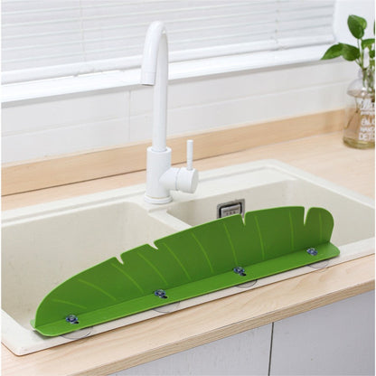 Silicone Sink Splash Guard – Waterproof & Oil-Proof Banana Leaf Baffle